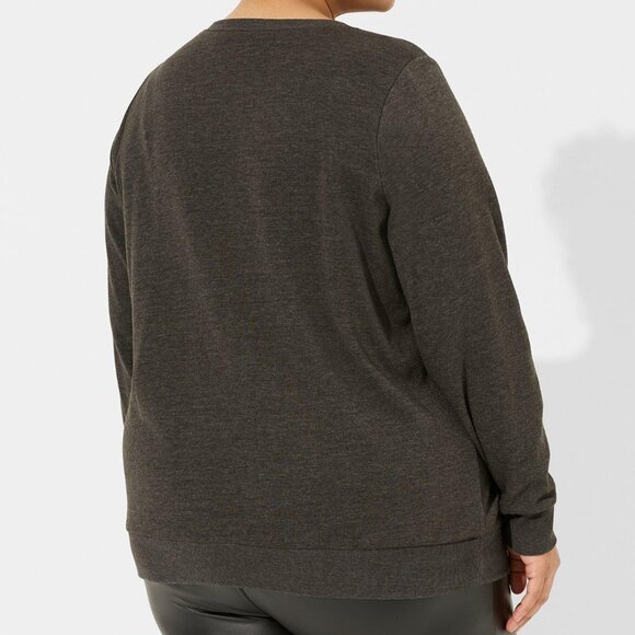 ❤️NWT VINTAGE TORRID FLEECE SWEATSHIRT - LITTLE MISS HEARTBREAKER - PLUS SIZE - Picture 3 of 11